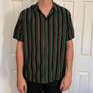 Urban Outfitters Striped Button Up Revere Shirt